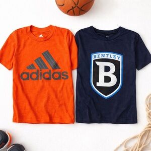 Youth Adidas L Tee + Under Armour YLG Bentley T-Shirt Bundle EUC